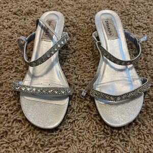 Dyables silver rhinestoned sandal